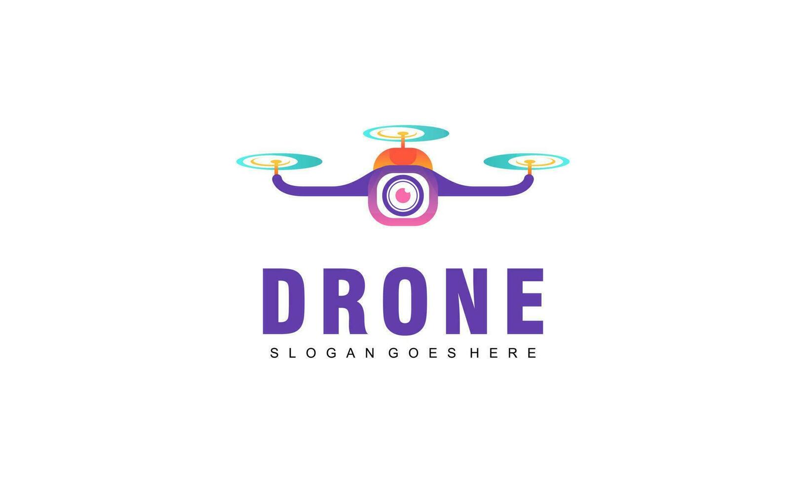 drone logo modèle illustration vecteur