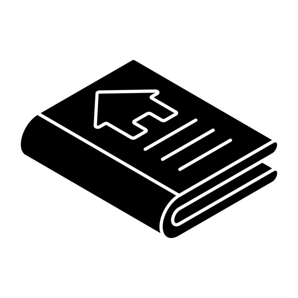 une icône de conception unique du livre immobilier vecteur