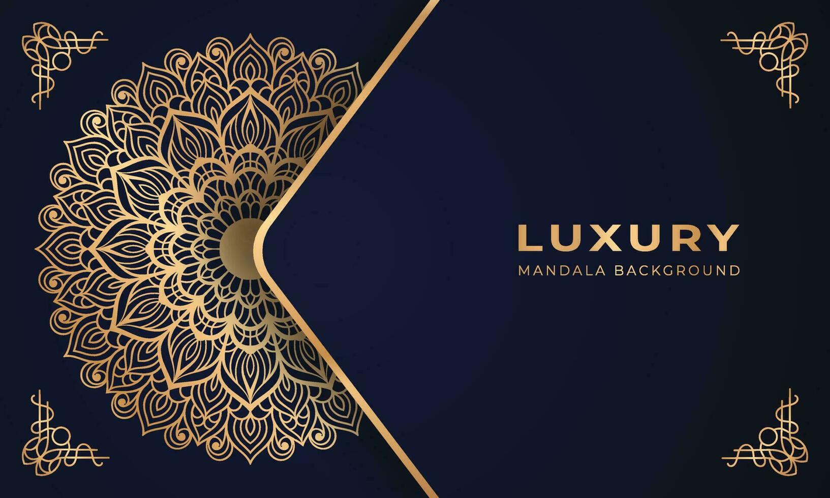 luxe mandala Contexte conception modèle arabesque islamique style vecteur
