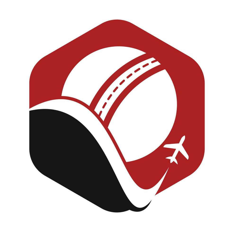 création de logo vectoriel de voyage de cricket.