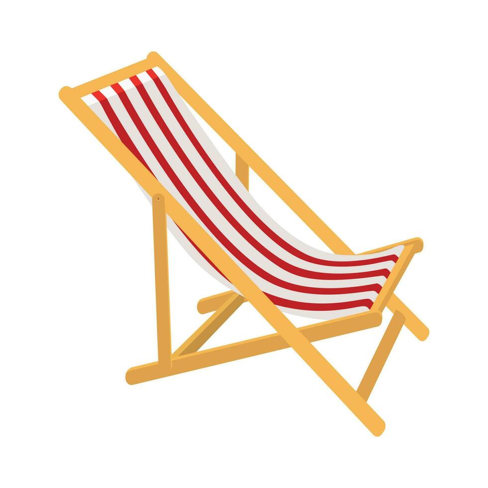 plage chaise. plage chaise vecteur conception.