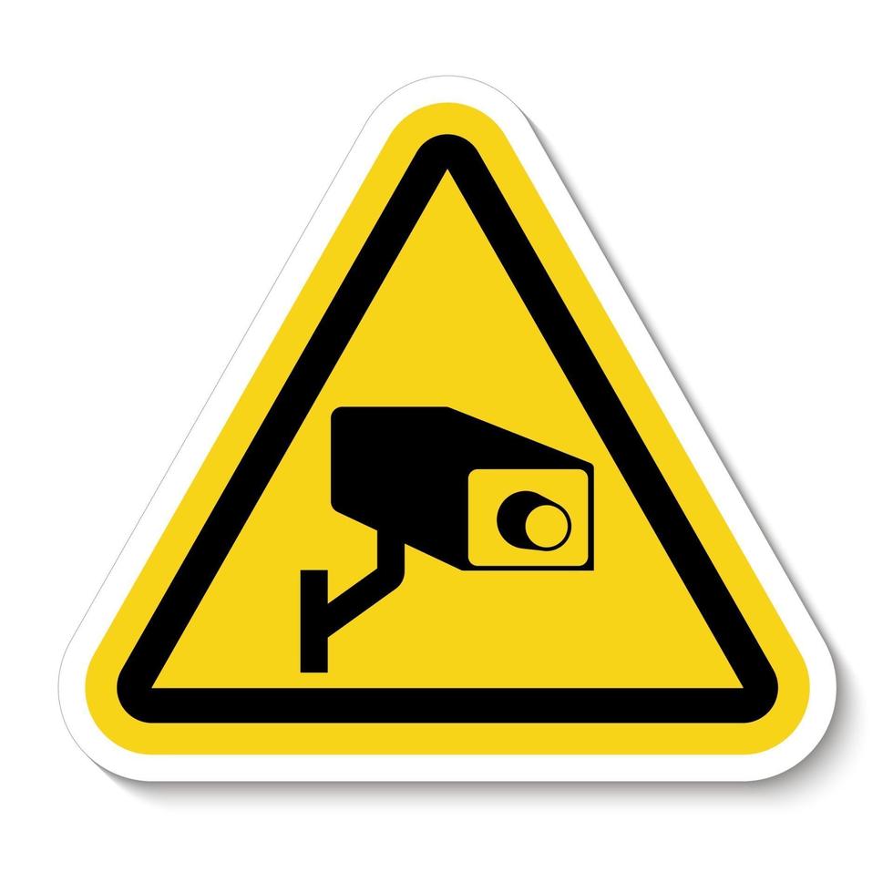 symbole de caméra de sécurité cctv vecteur