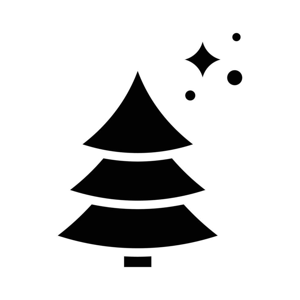 Noël arbre vecteur solide icône. eps dix fichier