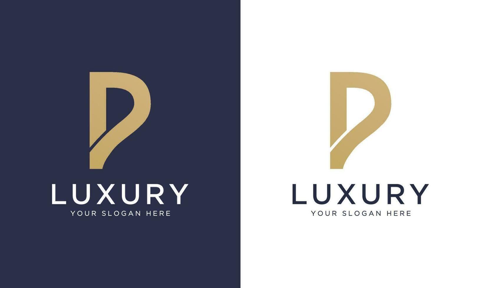 Royal prime lettre p logo conception vecteur modèle dans or couleur. magnifique logotype conception pour luxe entreprise l'image de marque.