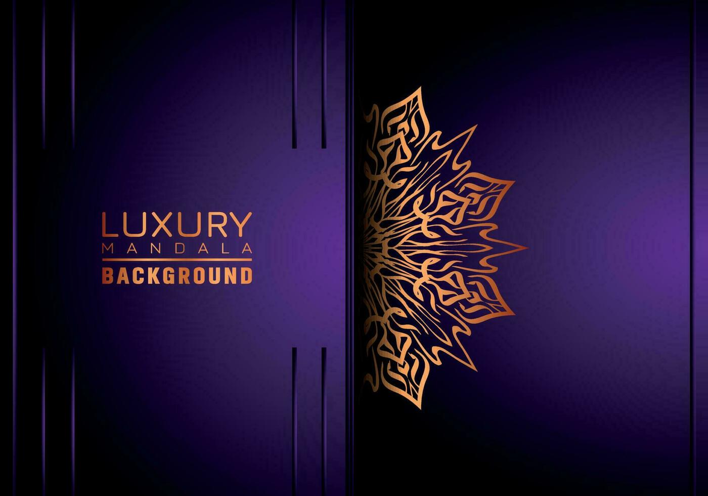 luxe mandala Contexte ornemental, arabesque style avec d'or arabesque modèle style. décoratif mandala ornement pour imprimer, brochure, bannière, couverture, affiche, invitation carte vecteur