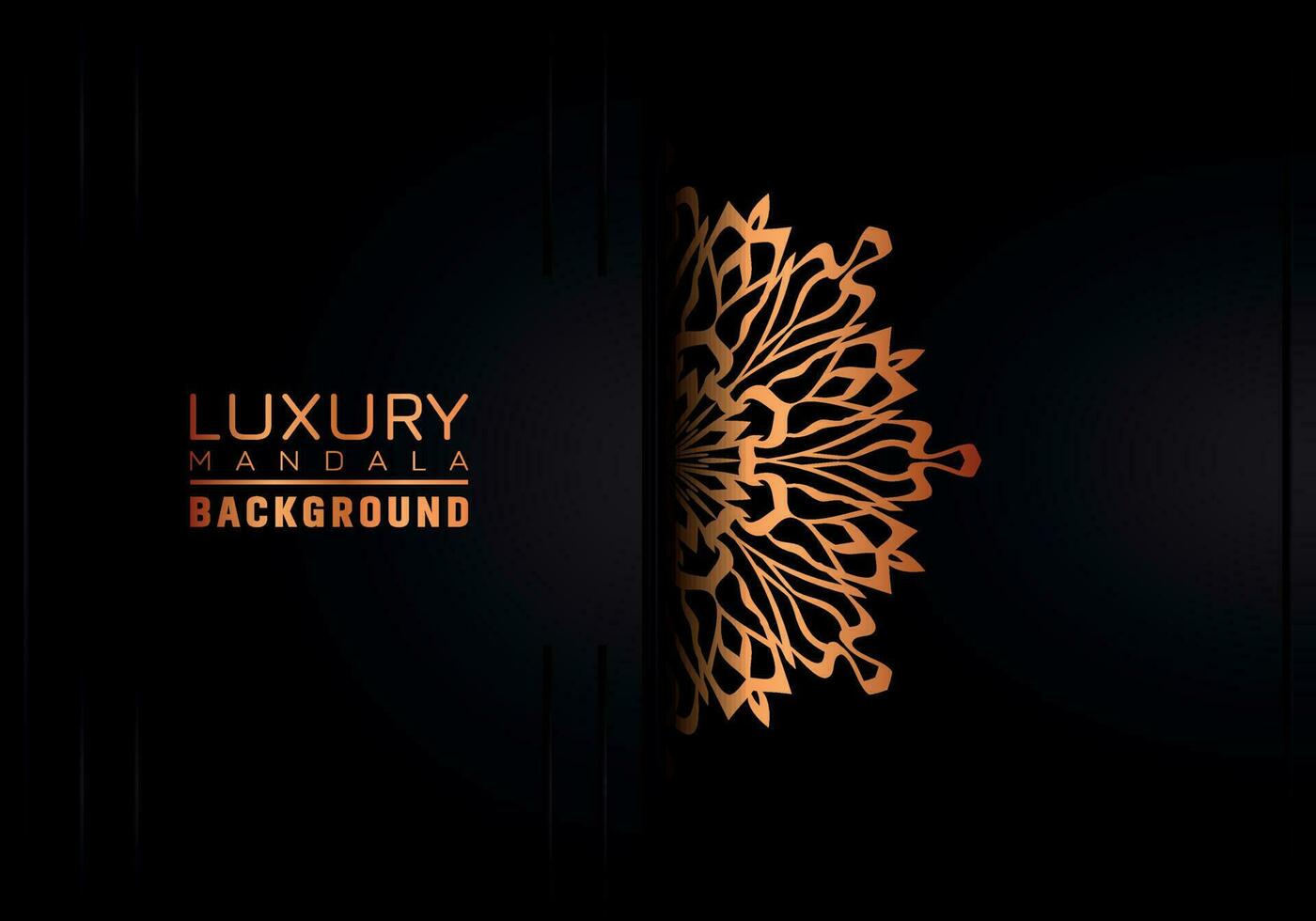 luxe mandala Contexte ornemental, arabesque style avec d'or arabesque modèle style. décoratif mandala ornement pour imprimer, brochure, bannière, couverture, affiche, invitation carte vecteur