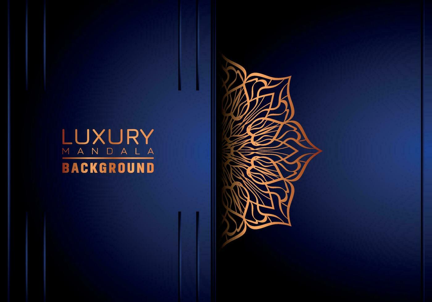 luxe mandala Contexte ornemental, arabesque style avec d'or arabesque modèle style. décoratif mandala ornement pour imprimer, brochure, bannière, couverture, affiche, invitation carte vecteur