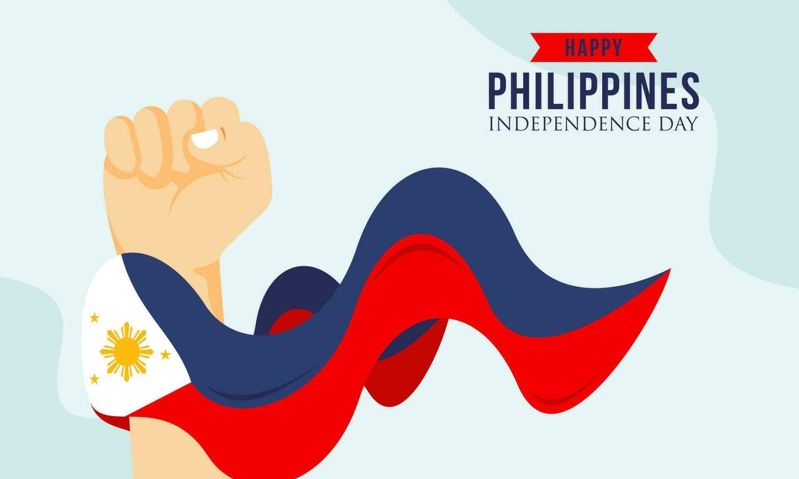 content indépendance journée philippines Contexte avec philippines drapeau vecteur