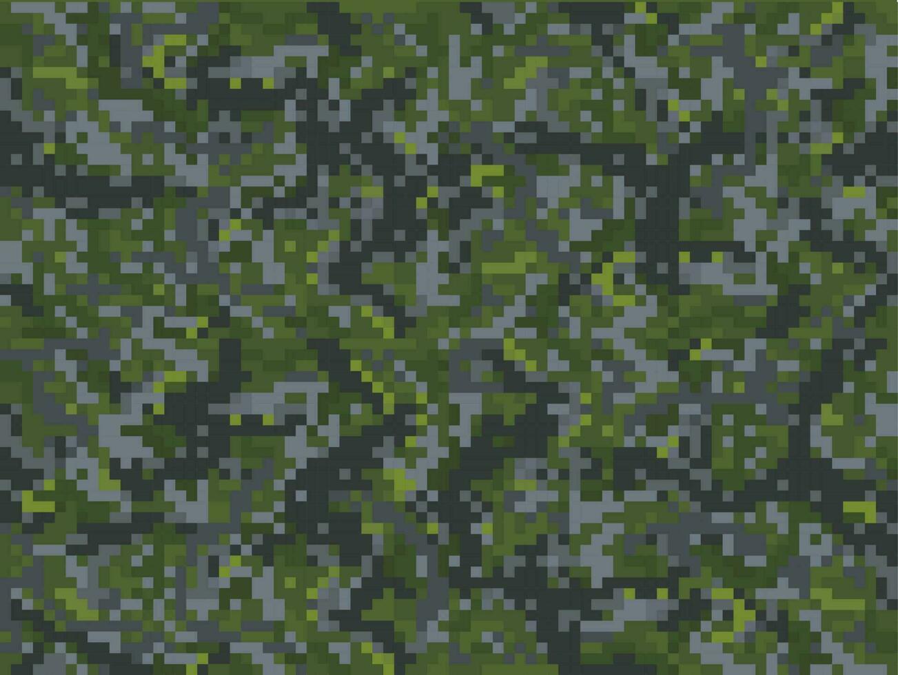kaki camouflage pixel cubique Contexte modèle vecteur