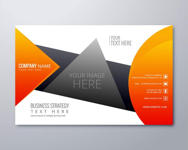 Arrière-plan du modèle de brochure entreprise coloré créatif abstrait vecteur