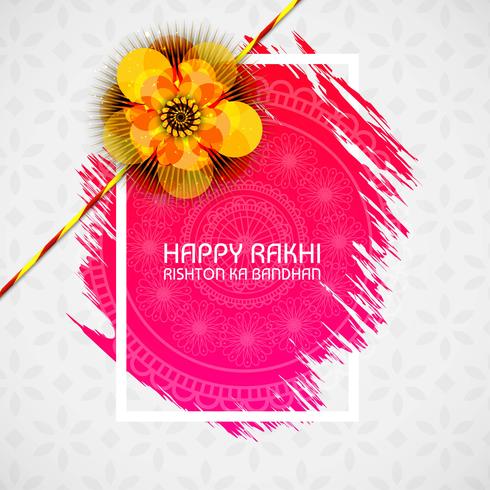 Beau rakhi pour la fête indienne, fête de Raksha Bandhan vecteur