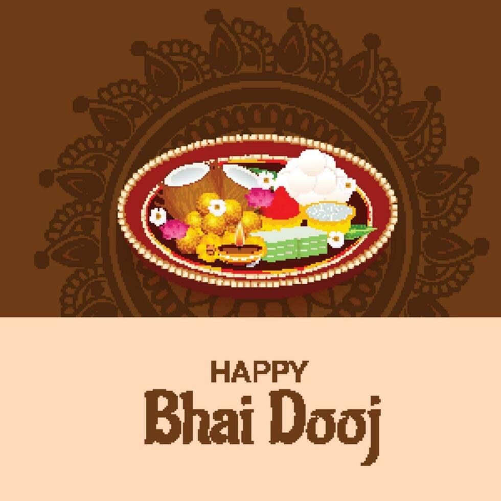 bhai dooj Contexte. vecteur