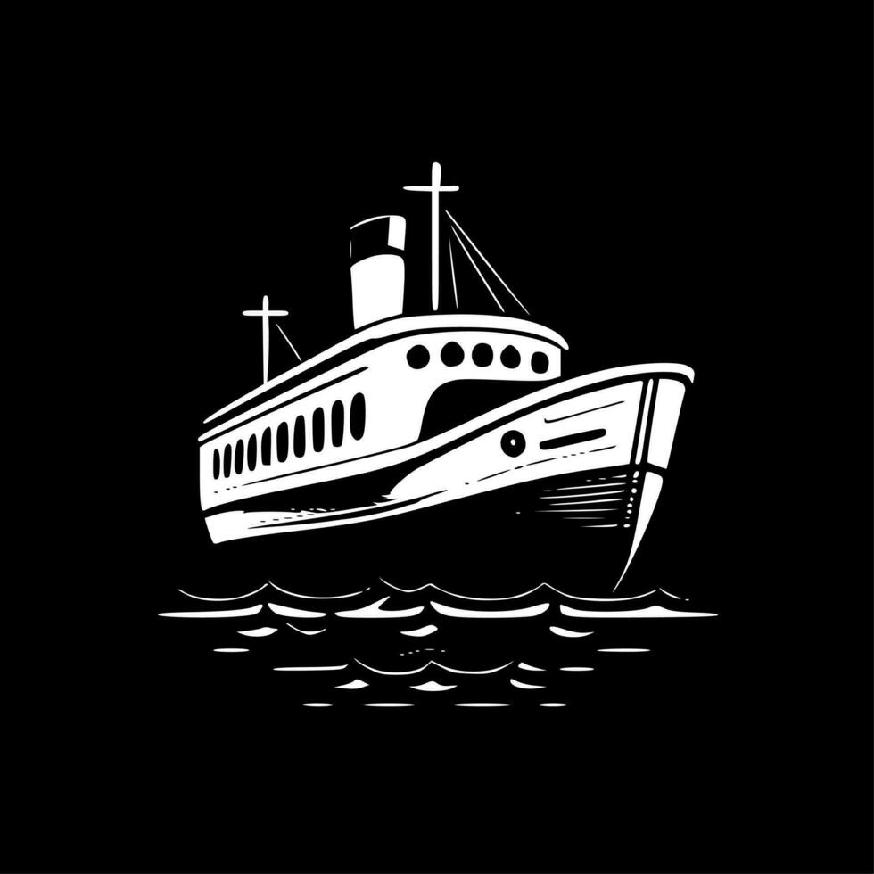 bateau - haute qualité vecteur logo - vecteur illustration idéal pour T-shirt graphique