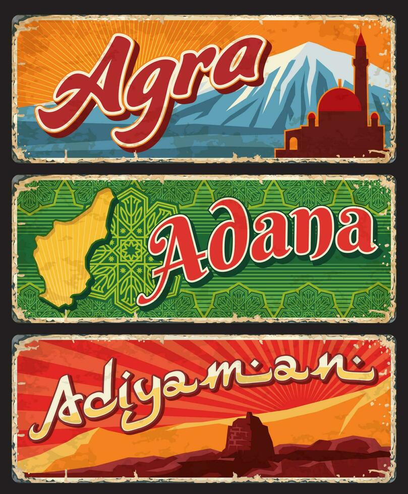 agra, Adana, adiyaman les provinces de Turquie, il vecteur