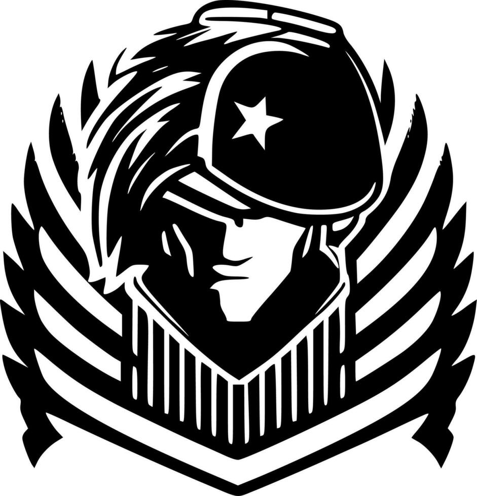 militaire - haute qualité vecteur logo - vecteur illustration idéal pour T-shirt graphique