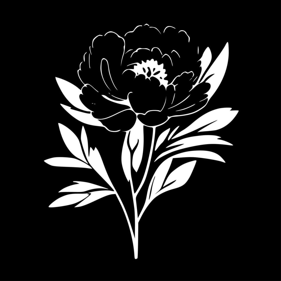 pivoine - haute qualité vecteur logo - vecteur illustration idéal pour T-shirt graphique