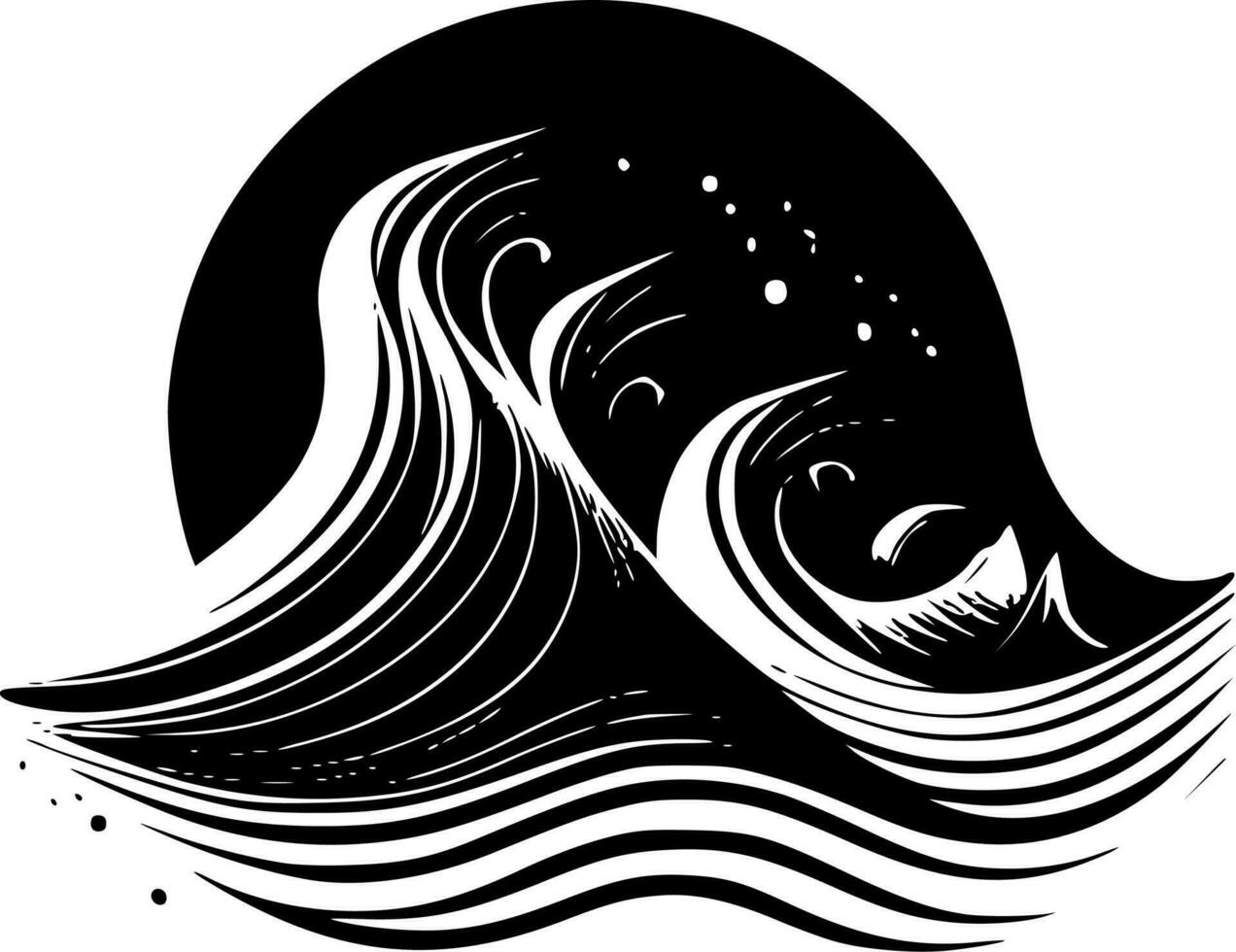 vagues - haute qualité vecteur logo - vecteur illustration idéal pour T-shirt graphique