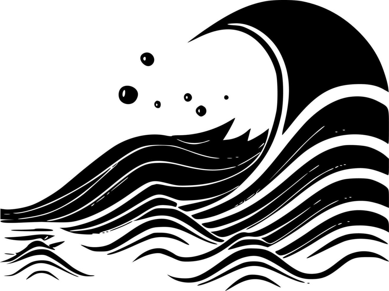 vagues - haute qualité vecteur logo - vecteur illustration idéal pour T-shirt graphique