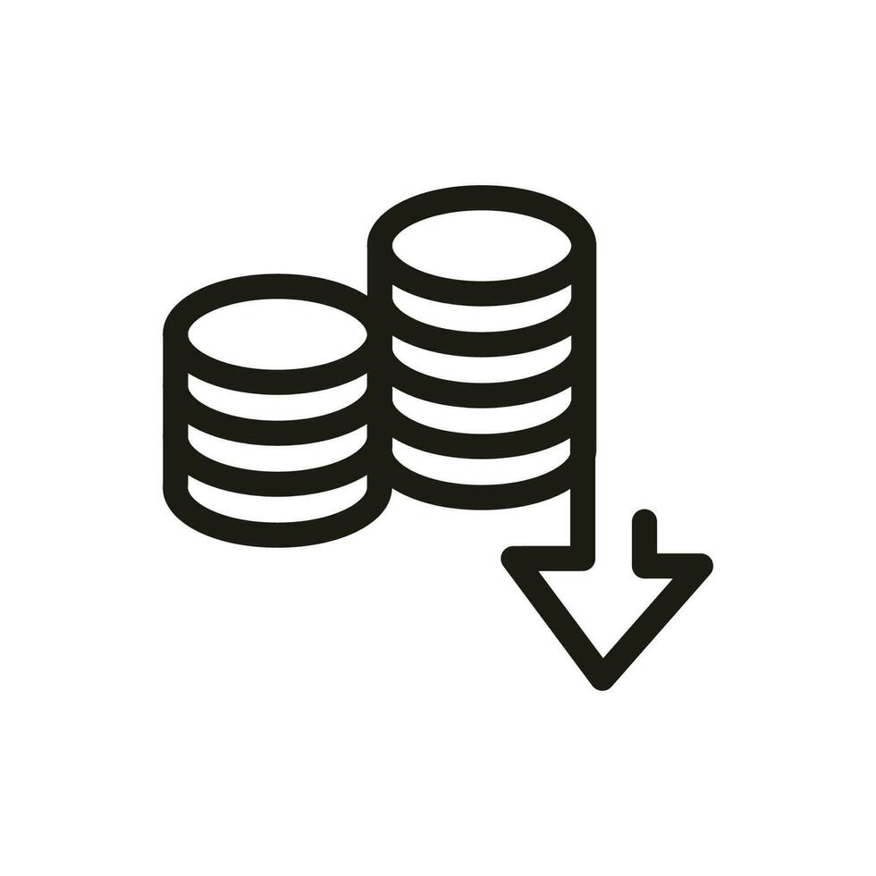 la finance et affaires ligne Icônes. ui icône dans une plat conception. mince contour Icônes vecteur