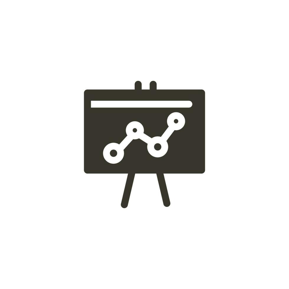 la finance et affaires glyphe, silhouette icône. ui icône dans une plat conception. mince contour Icônes vecteur