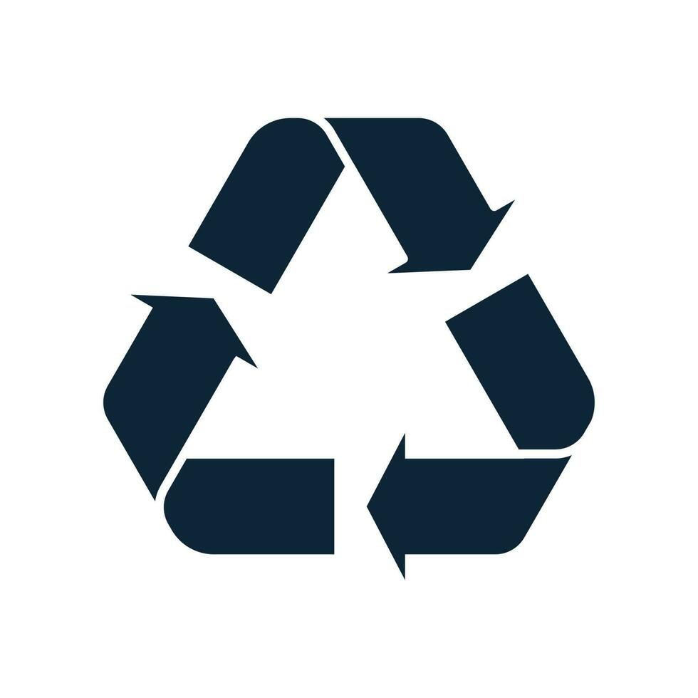 glyphe recycler icône. Mobius boucle. recyclage signe vecteur