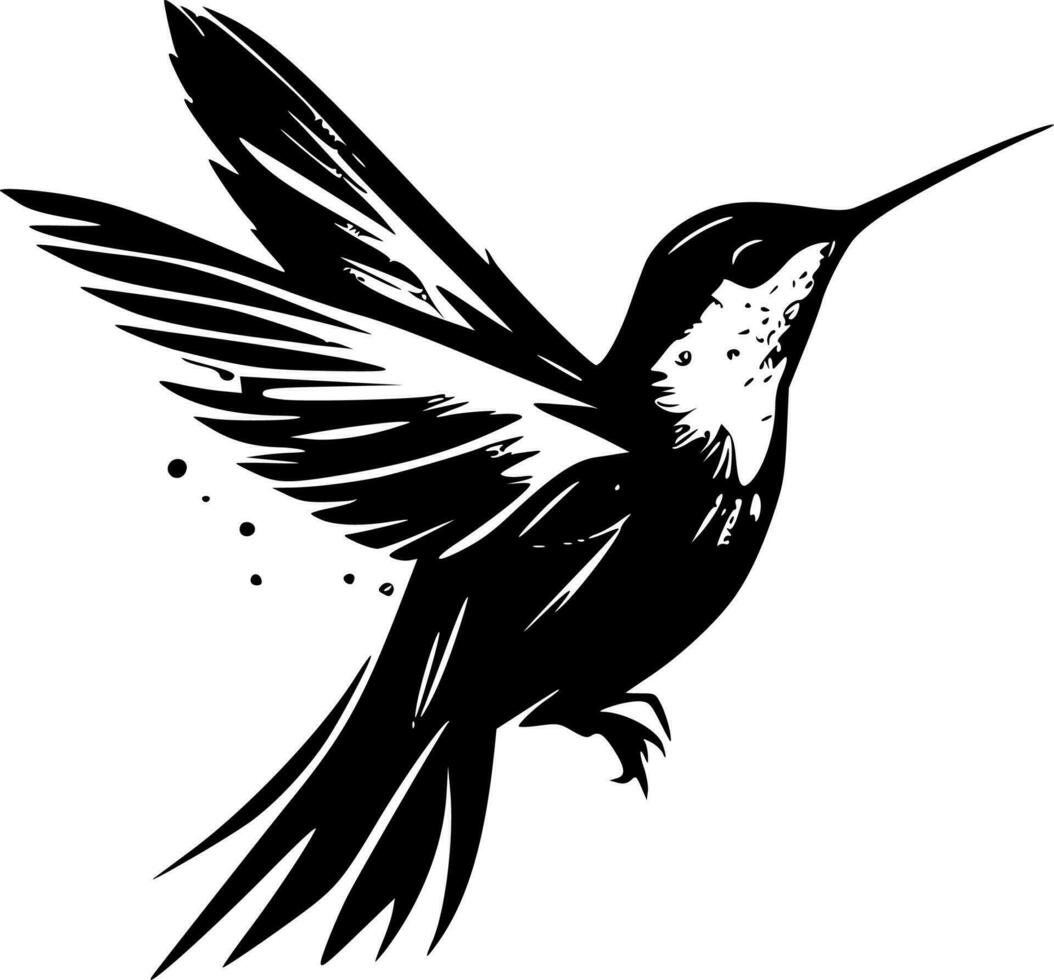colibri, minimaliste et Facile silhouette - vecteur illustration