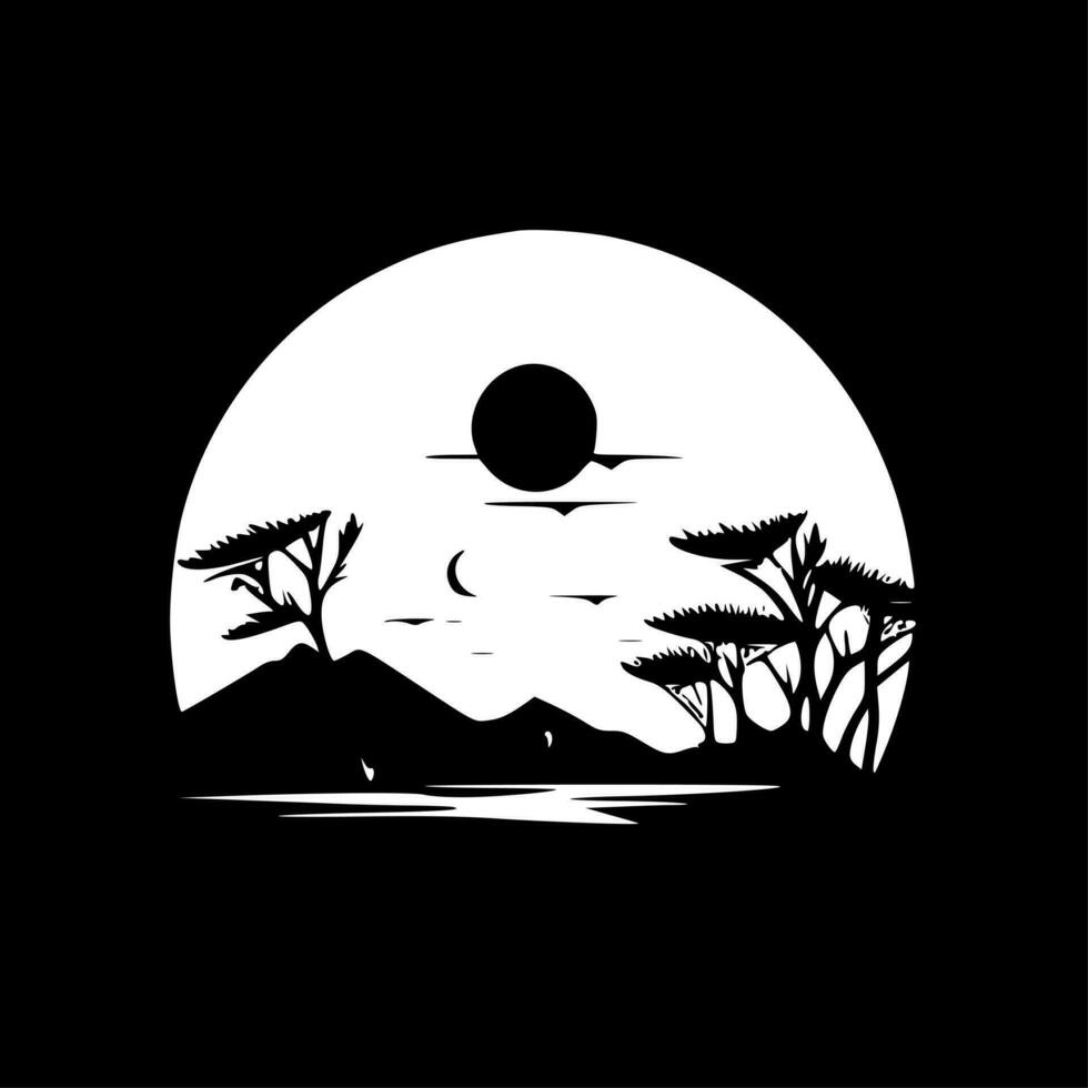 le coucher du soleil - haute qualité vecteur logo - vecteur illustration idéal pour T-shirt graphique