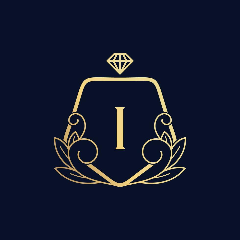 vecteur prime luxueux parfum logo je