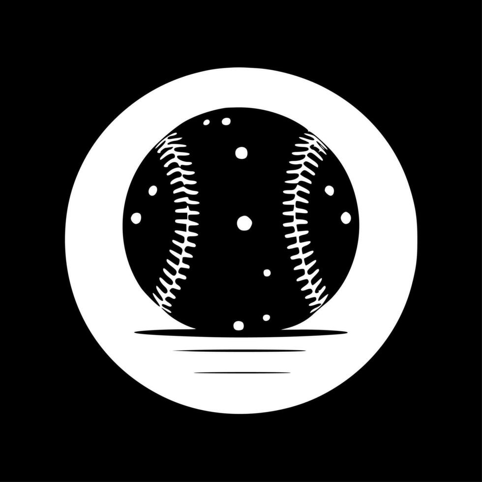 base-ball, minimaliste et Facile silhouette - vecteur illustration