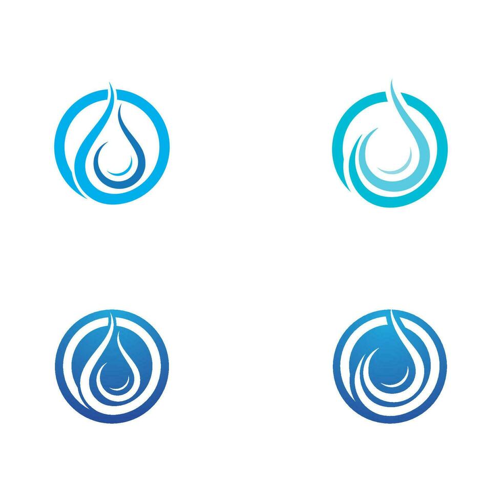 modèle de logo de goutte d'eau vecteur