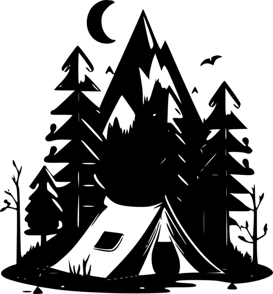 camp - haute qualité vecteur logo - vecteur illustration idéal pour T-shirt graphique