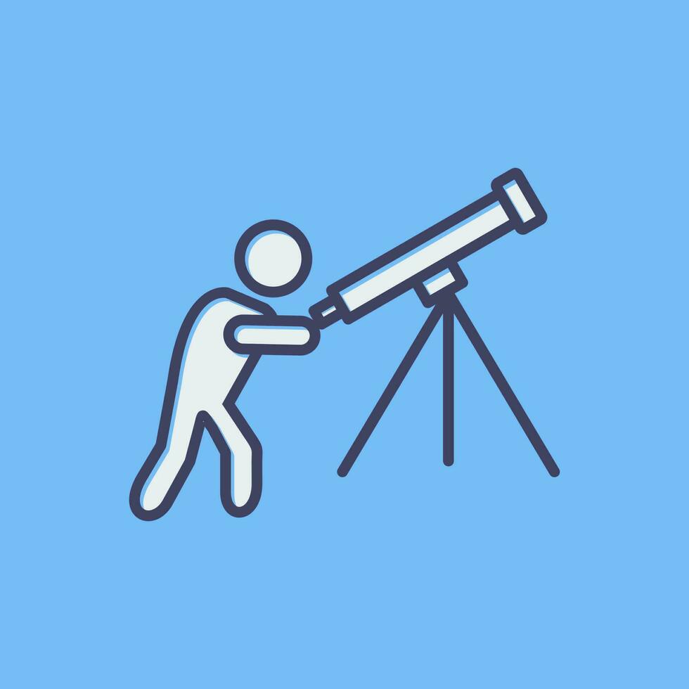 réglage de l'icône de vecteur de télescope