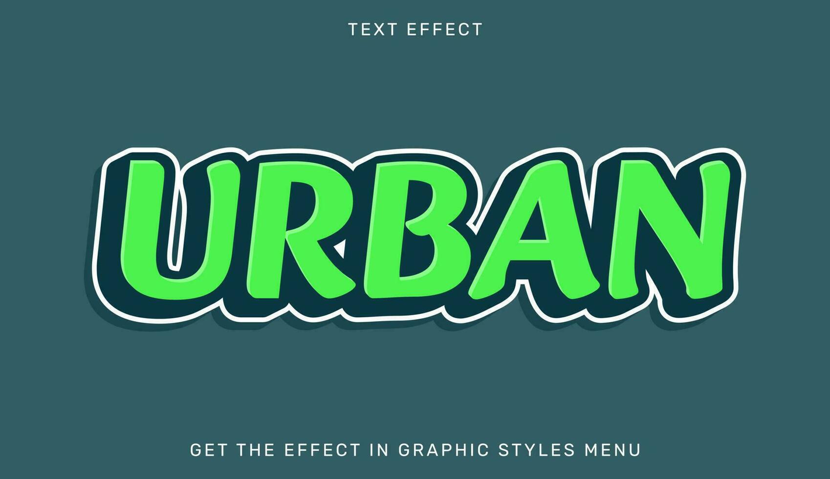 Urbain modifiable texte effet modèle vecteur