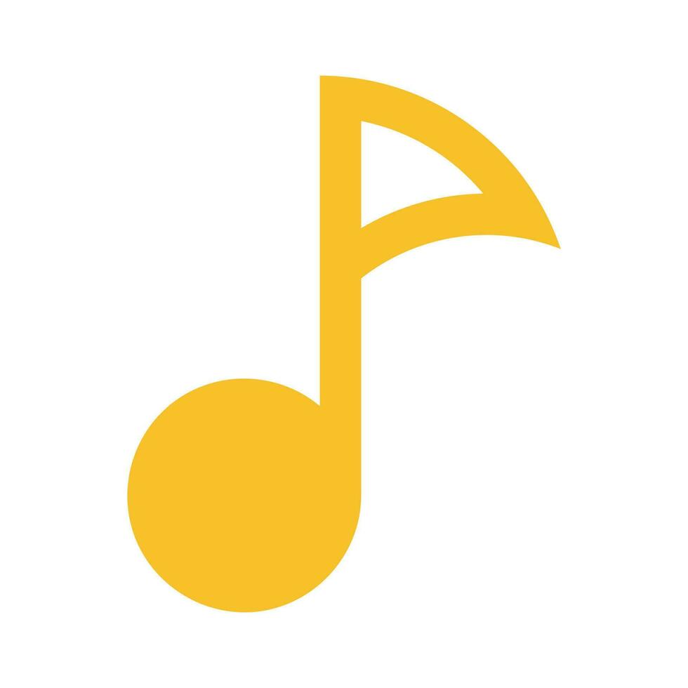 icône de note de musique vecteur