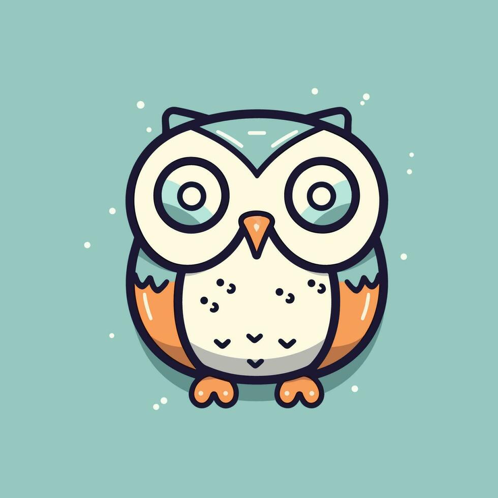 mignonne hibou illustration est charmant et délicieux, parfait pour dessins cette sont capricieux et attachant. vecteur