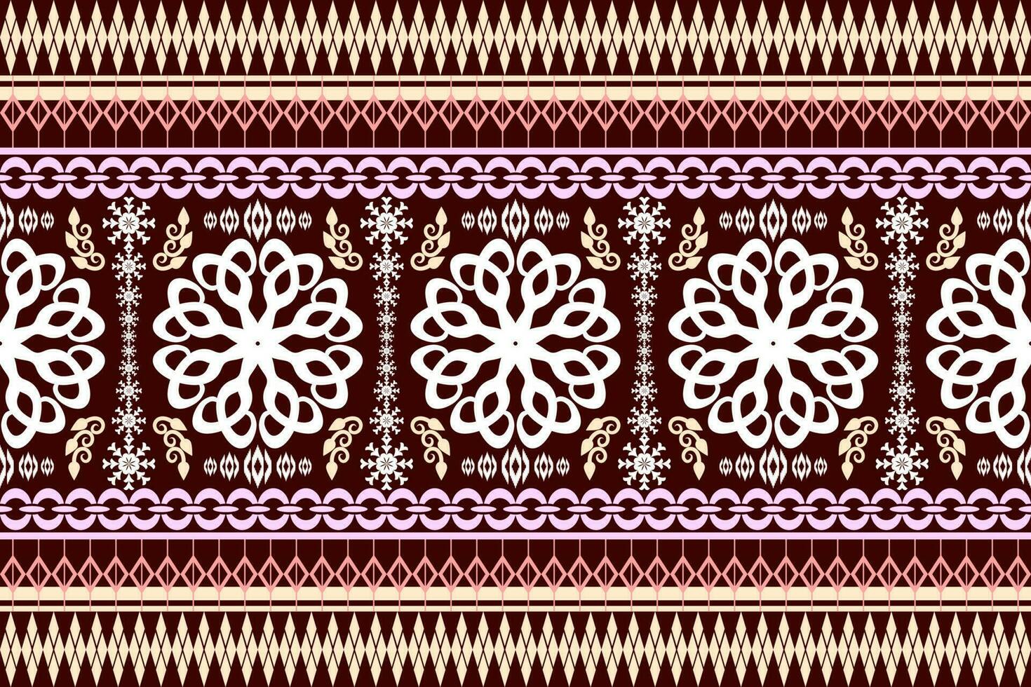 ethnique figure aztèque broderie style. géométrique ikat Oriental traditionnel art conception des motifs pour ethnique arrière-plan, papier peint, mode, vêtements, emballage, tissu, élément, sarong, graphique, vecteur illustration