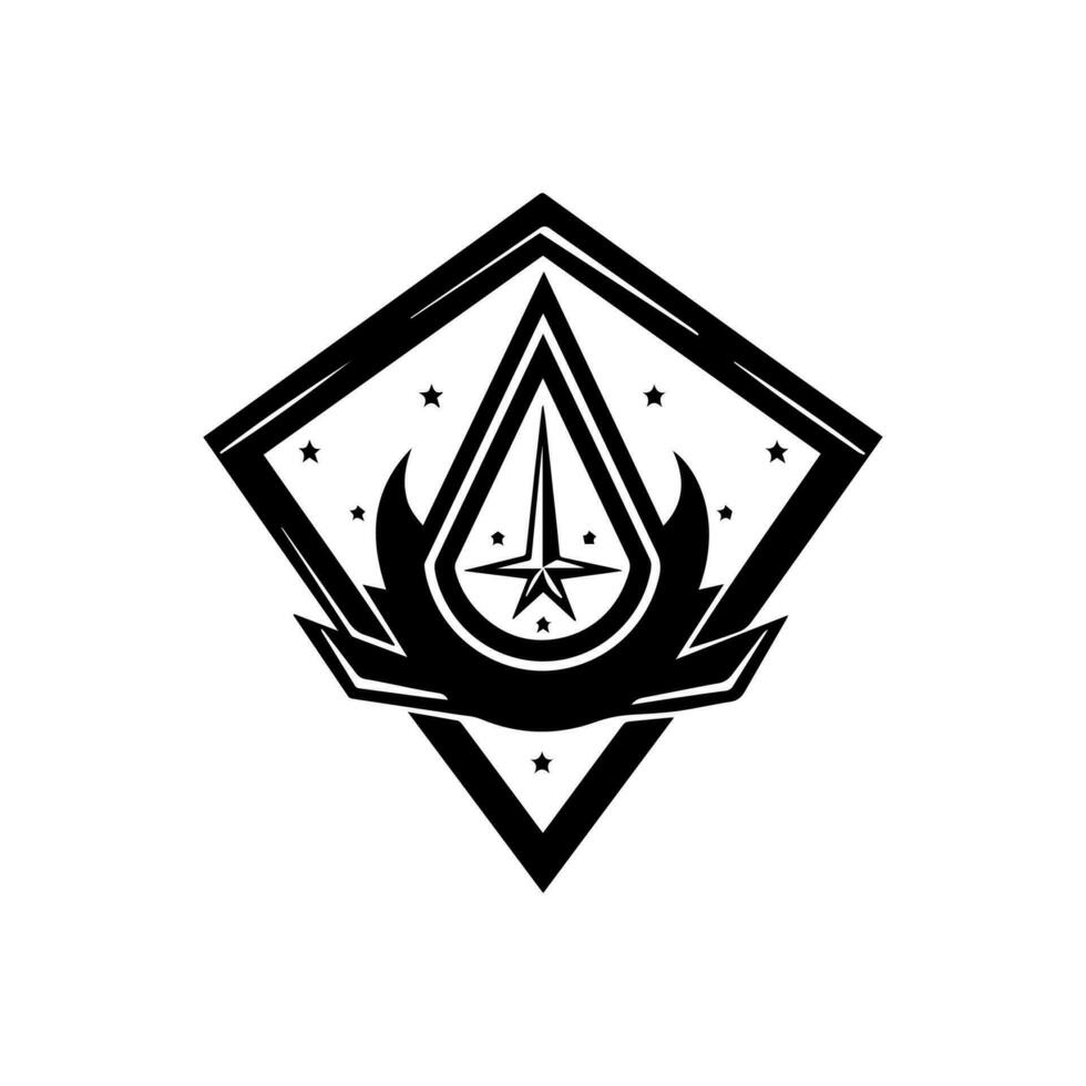une audacieux et patriotique armée logo conception, parfait pour thème militaire projets ou à spectacle soutien pour le armé les forces vecteur