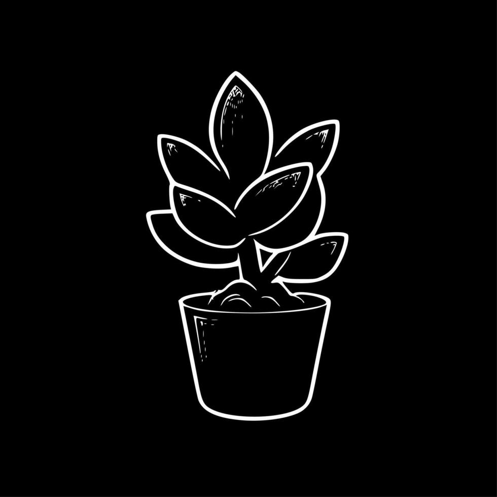 succulent - minimaliste et plat logo - vecteur illustration