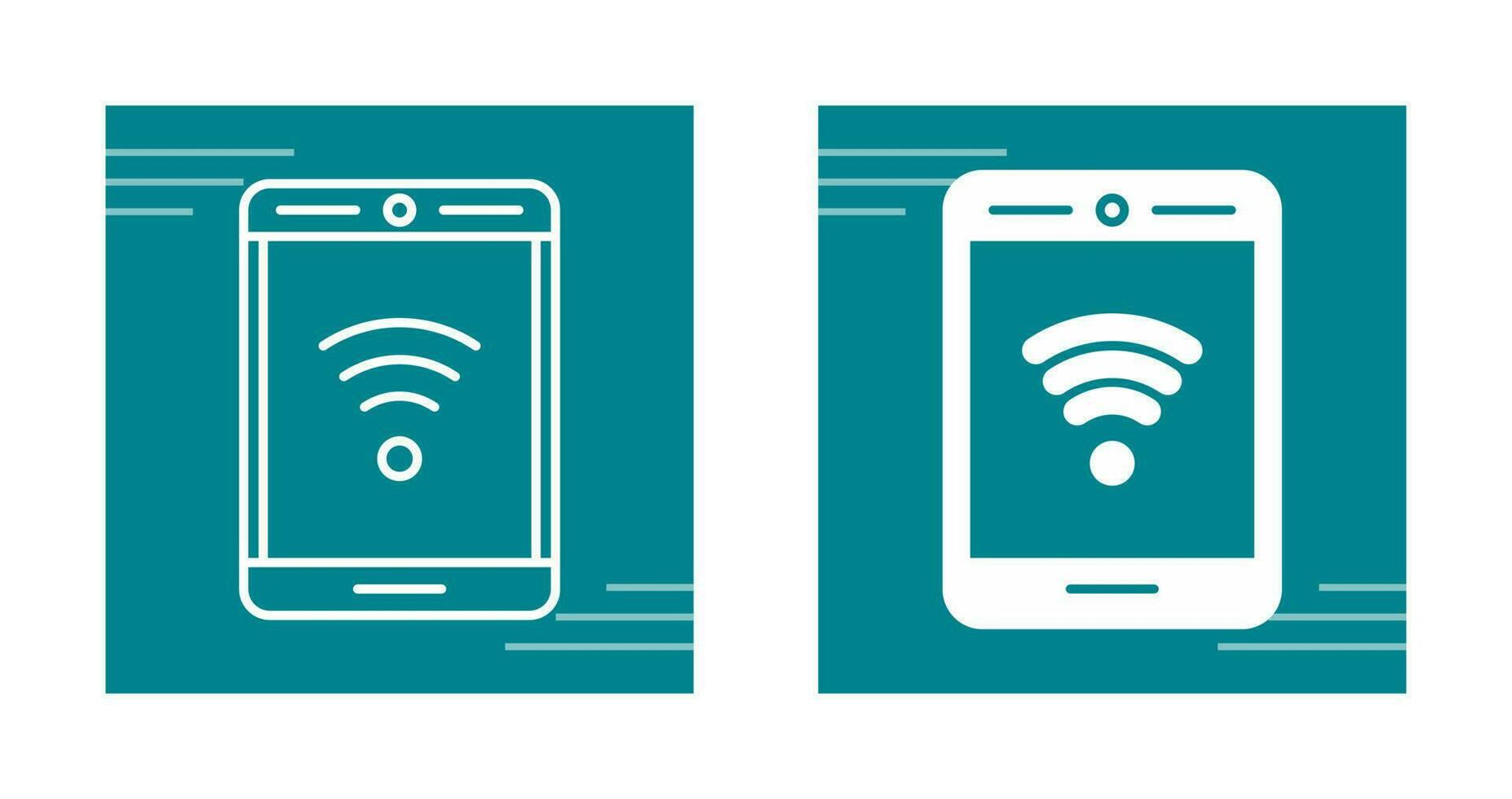 téléphone avec icône de vecteur de signal