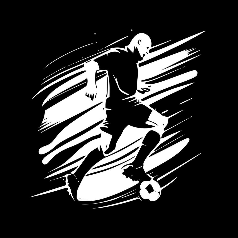 Football - minimaliste et plat logo - vecteur illustration