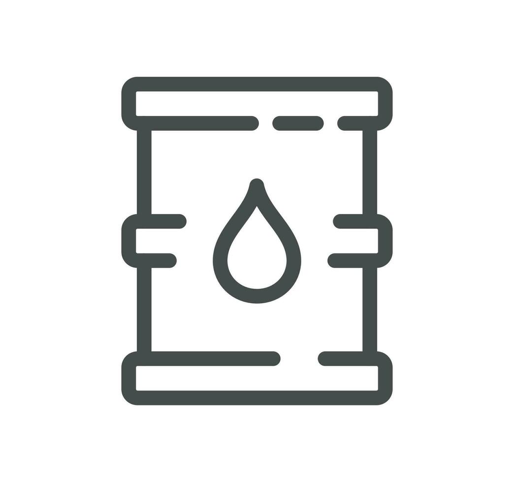 énergie les types en relation icône contour et linéaire vecteur. vecteur