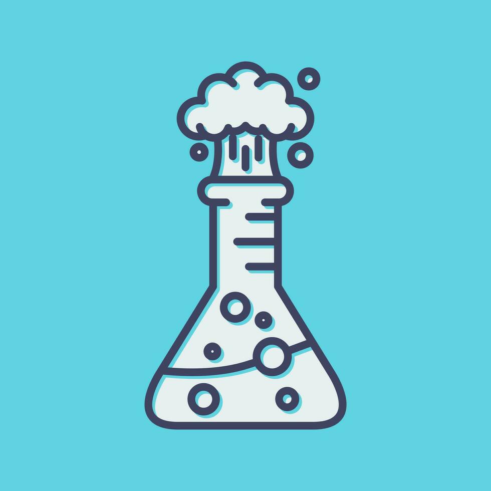 icône de vecteur d'explosion de laboratoire