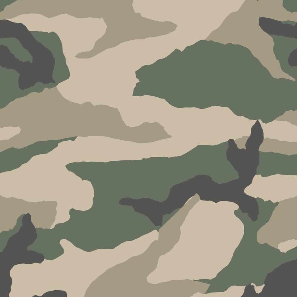 texture de camouflage militaire fond imprimé kaki - vecteur