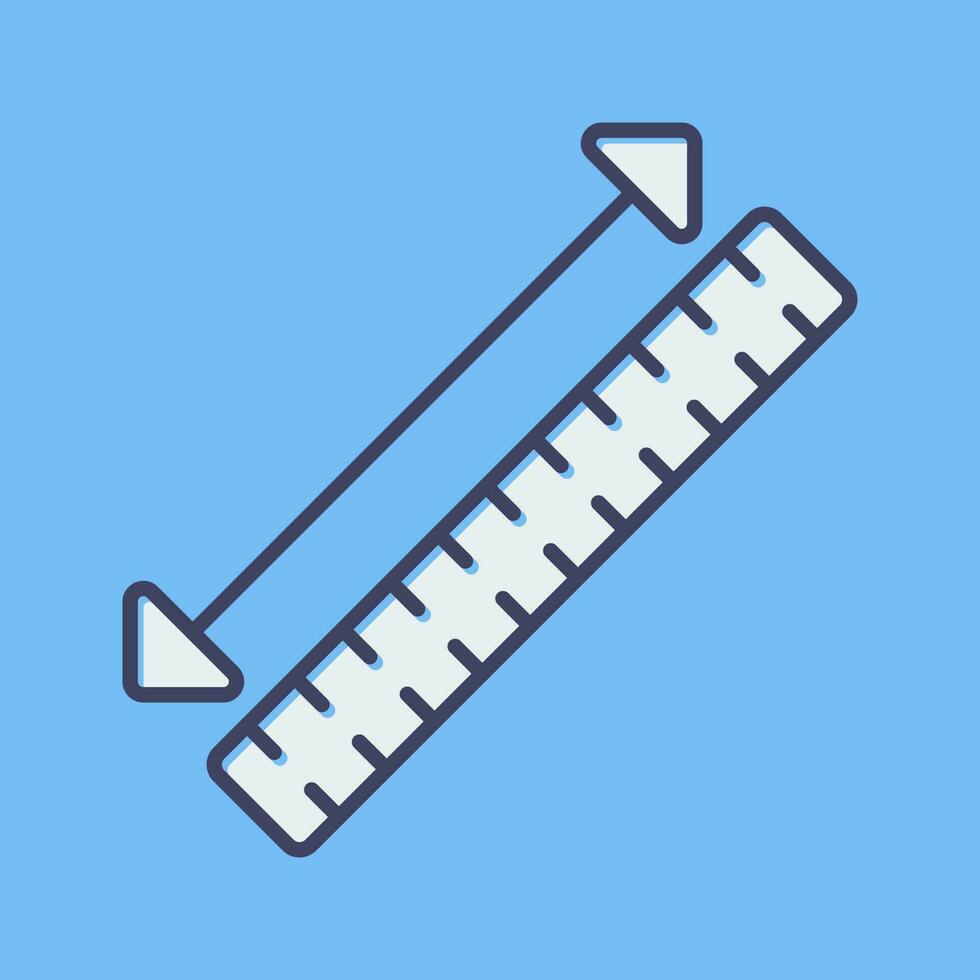 icône de vecteur de ruban à mesurer