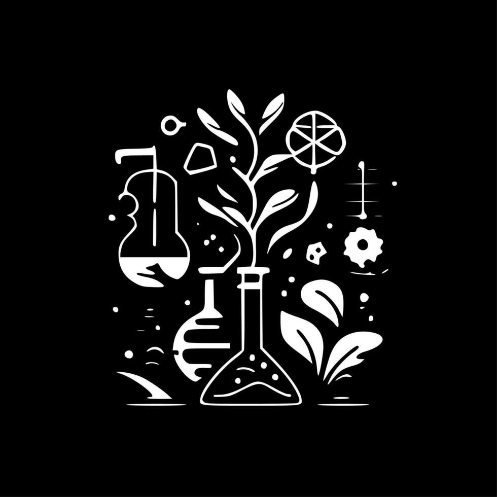 science - minimaliste et plat logo - vecteur illustration