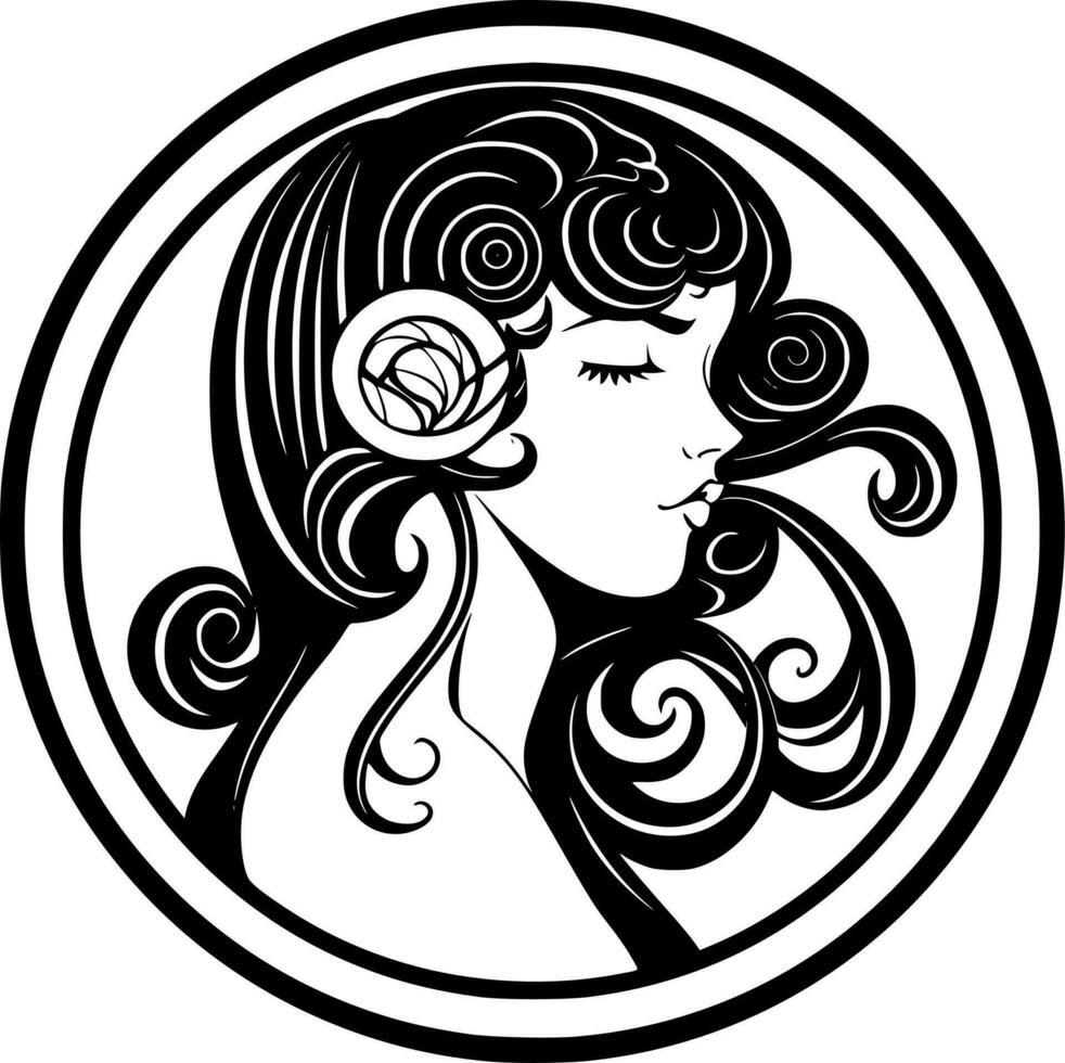 art nouveau - haute qualité vecteur logo - vecteur illustration idéal pour T-shirt graphique