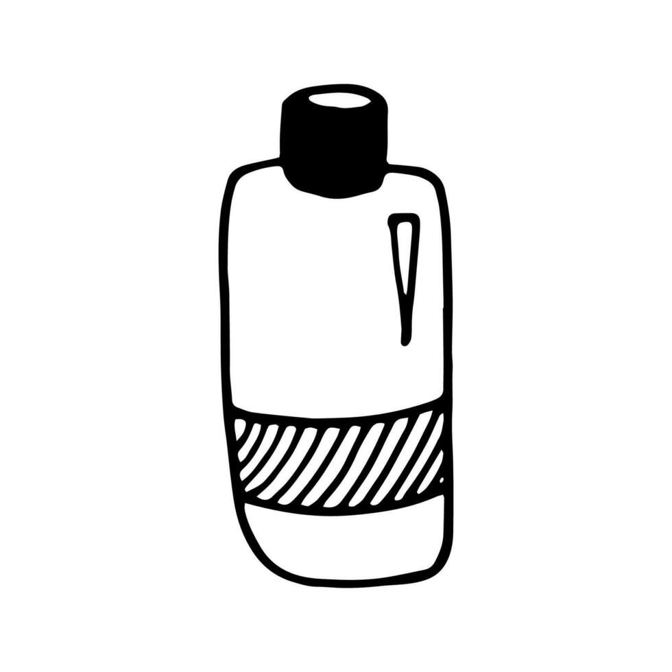 main tiré vecteur thermos camping clipart. isolé sur blanc Contexte dessin pour impressions, affiche, mignonne papeterie, Voyage conception. haute qualité illustration