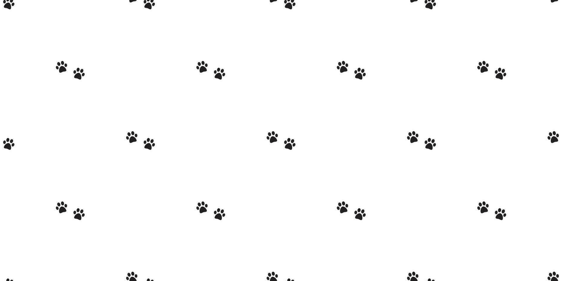 chien patte sans couture modèle vecteur empreinte chat patte dessin animé Contexte fond d'écran