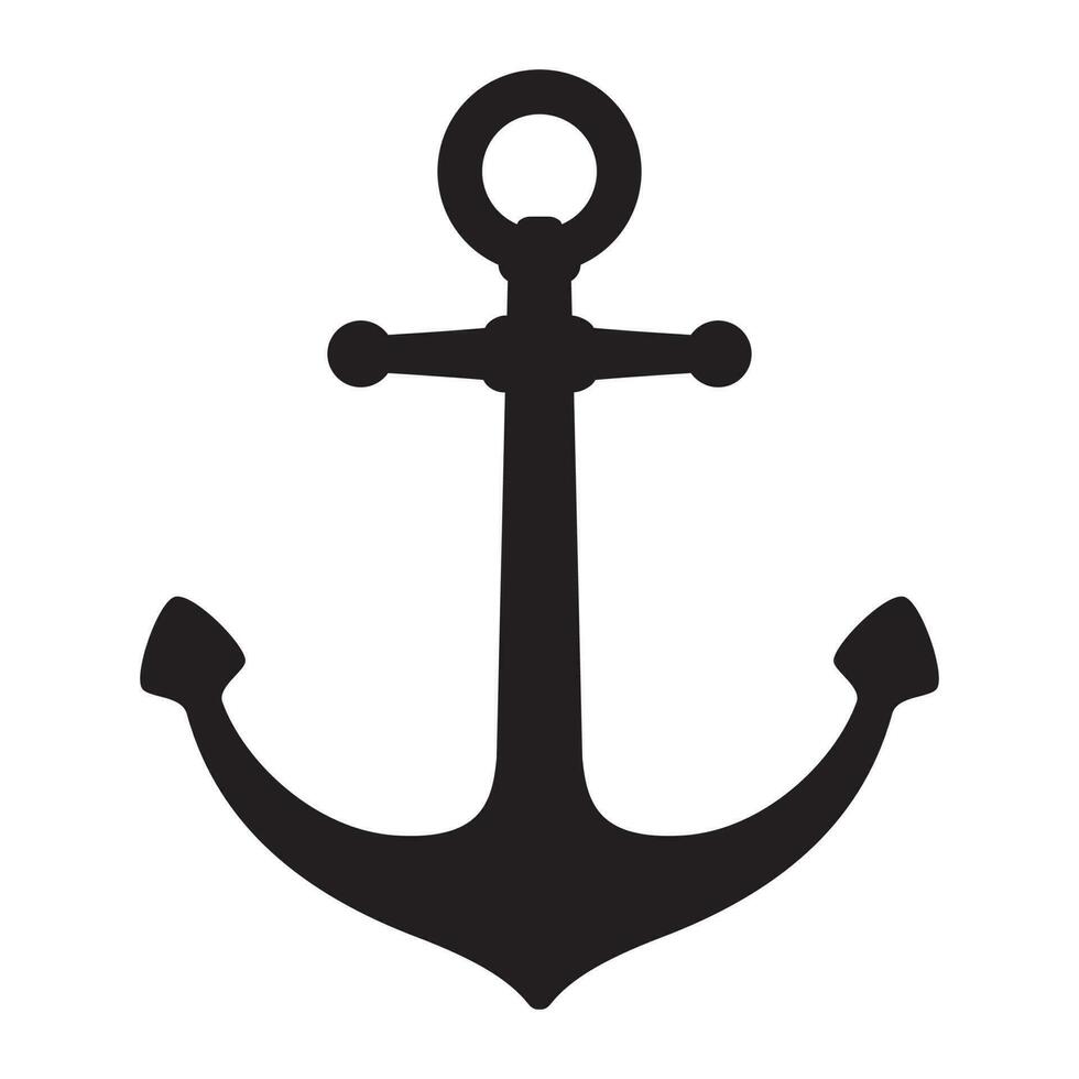 ancre vecteur icône logo bateau pirate nautique maritime illustration symbole graphique clipart