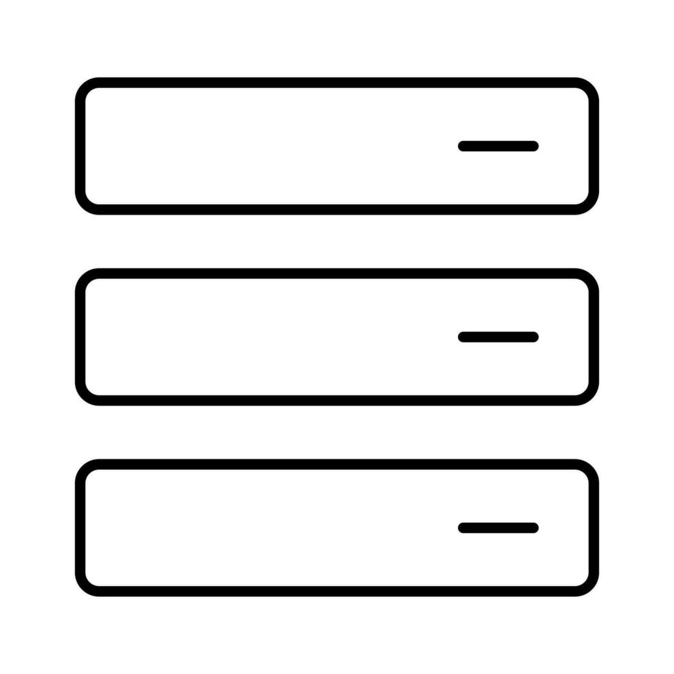 menu option utilisateur interface bouton contour icône vecteur